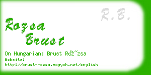 rozsa brust business card